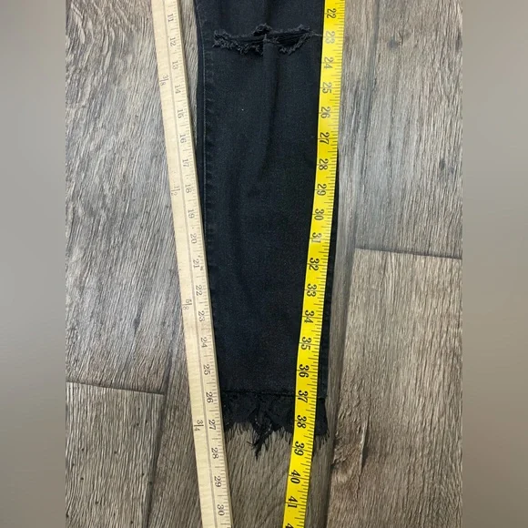 MOTHER THE SWOONER DAGGER ANKLE FRAY JEANS BAA BAA BLACK SHEEP sz‎ 28 - Picture 7 of 14